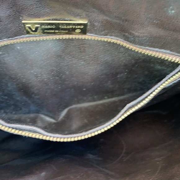 Mario Valentino zippered clutch w dust cover - Picture 8 of 16